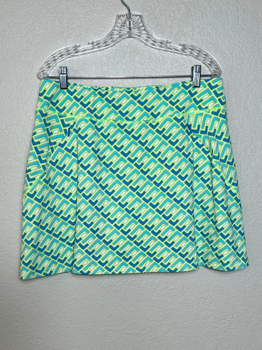 Title Nine Diamalete Geometric Activewear Skort Sz L